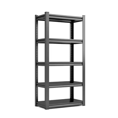 VIYET 63"H 5-Tier Heavy-Duty Metal Storage Shelves - 2000LBS Total, Adjustable, 31.5"W×15.75"D, for Garage/Kitchen/Living Room/Workplace