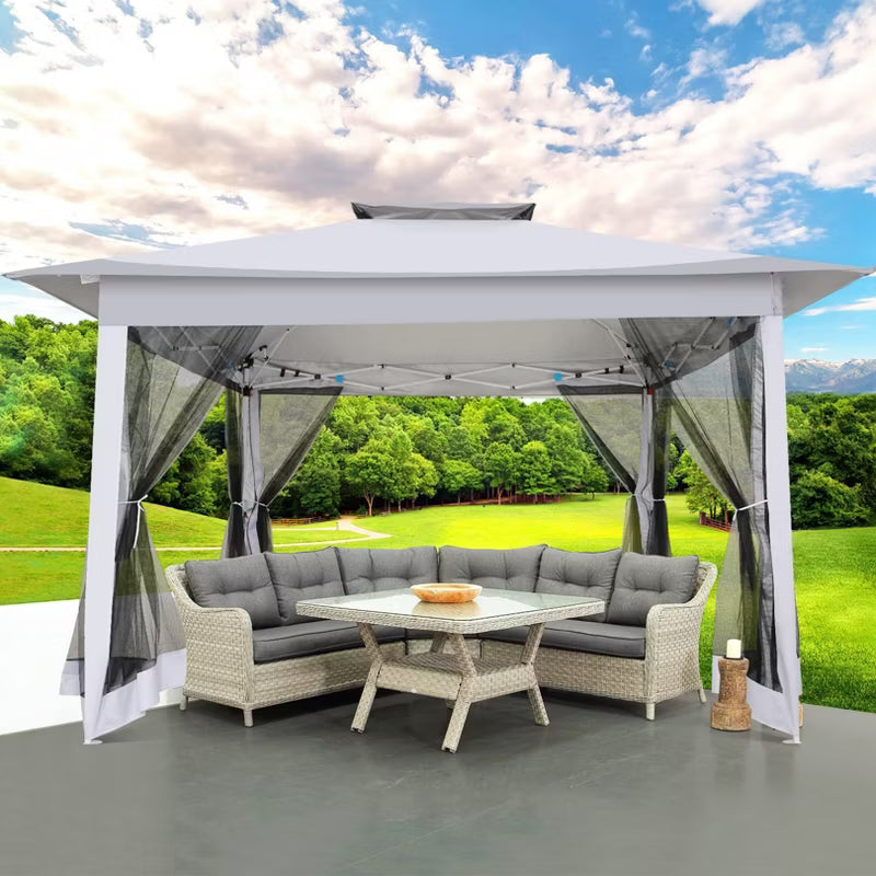 COBIZI 12x12FT Pop up Gazebo with Mosquito Netting, carpas para Patio