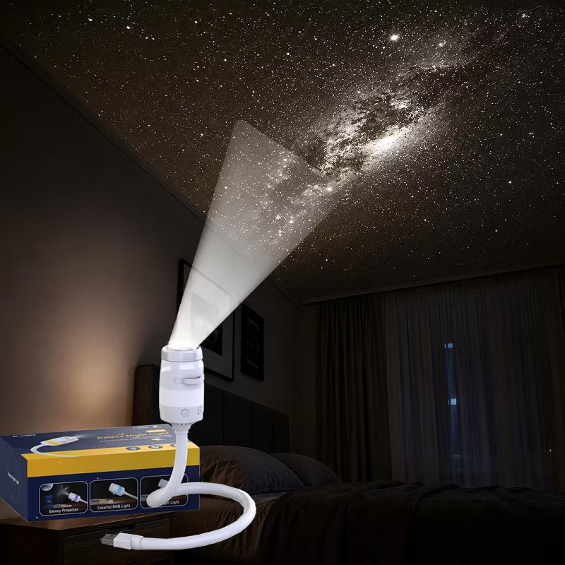 Morfone Galaxy Star Projector LED Night Light 360° Adjustable with 3 Projection Films