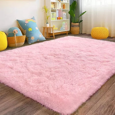 LOVEVOOK Area Rugs for Living Room Bedroom, Soft Fluffy Black Rug Home Decor Aesthetic 5x7 Feet