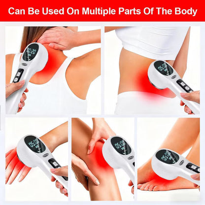 Morfone portable handheld red light therapy stick with 4-speed settings, helps relieve joint, muscle and body pain. It can be given as a gift.