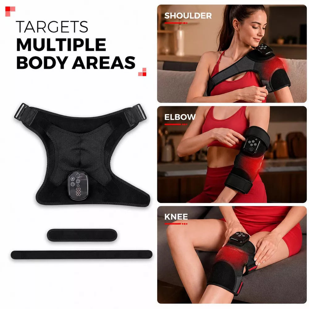 Morfone 660nm and 850nm Near Infrared Light Therapy and Heat Therapy Shoulder Massager