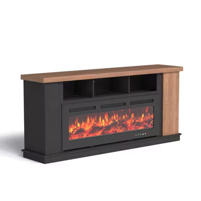 EROMMY 70" Tv Stand For Tvs Up To 80" With Open Storage Shelves And Cabinets