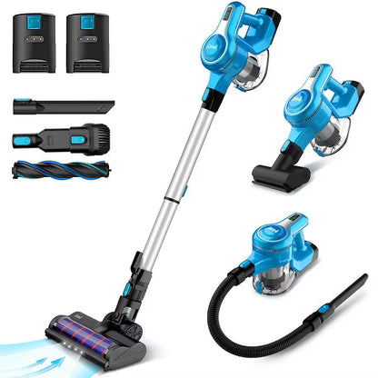 INSE S63 Cordless Vacuum with 2 Batteries 28Kpa Powerful Suction