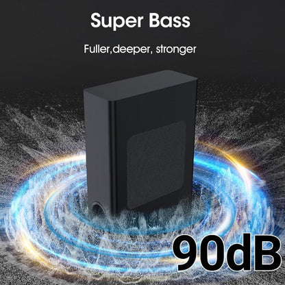 VEAT00L S60L 5.1ch Sound Bars with Wireless Subwoofer,Bluetooth 5.3 3D Surround Speakers for TV,2 Rear Surround Sound Speakers,Optical/HDMI/AUX/COAX
