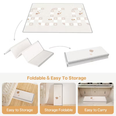AmourLil 71x59in Extra Large Baby Play Mat Waterproof Foam Floor Mat for Babies, Toddlers & Infants, Ideal for Playtime