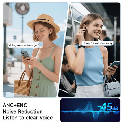 VEATOOL G01 Wireless Earbuds with Intuitive Touch Control, Hybrid ANC+ENC Noise Cancellation, 48H Immersive Deep Bass, IPX6 Waterproof, 6 EQ Modes