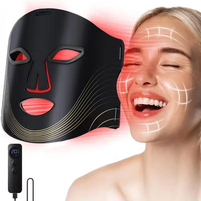 Morfone 660+850nm NIR+ Red Light Therapy Lamp for the Face Remote Controlled Portable Home Skincare Kit