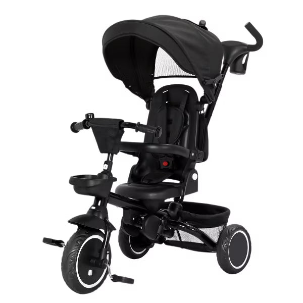 Kinder King 8 in 1 Kids Baby Stroller Tricycle Folding Toddler Trike w/Adjustable Push Handle