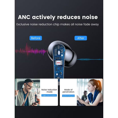 VEATOOL P91 Wireless Earbuds Bluetooth Headphones V5.4 Stereo Ear buds with Noise Cancelling Mics 60H Playback Mini Case