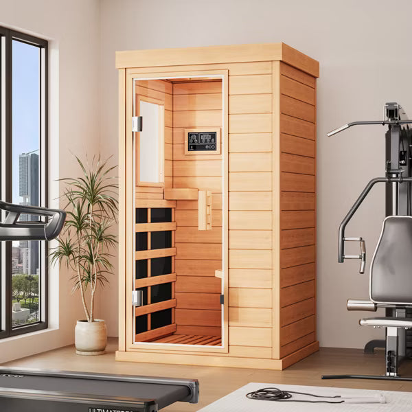 Erommy Mini Infrared Sauna, Home Spa Sauna With Bluetooth, Digital Control And Fast Heating