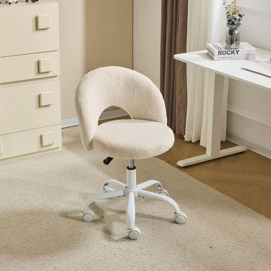 Karl Home |Khaki 21 inch W Small Office Chair Task Chair With Wheels