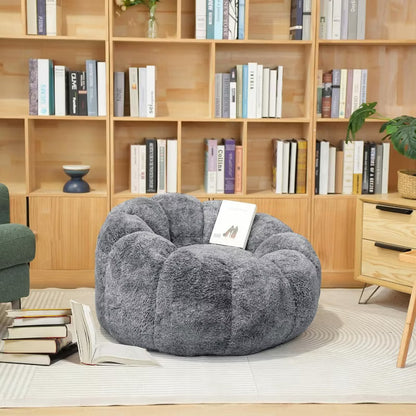 Hooseng Bean Bag Chairs Large Bean Bag Couch for Adults Stuffed Sofa Chair Comfy Giant Bean Bag Chair with Spacious Design for Reading