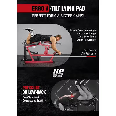 Mikolo Leg Extension and Curl Machine, Adjustable Leg Curl Machine, Seated Leg Extension and Lying Curl Machine for Home Gym, Red