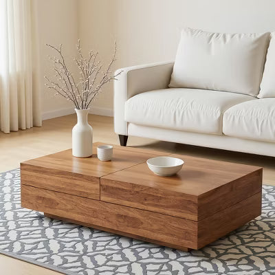 Gaoyangjiaju 47.2 Inch Expandable Coffee Table with Storage