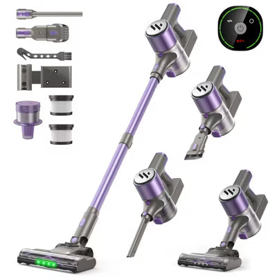 Teendow Cordless Vacuum Cleaner50KPa Lightweight Stick Vacuum, 300W Brushless Motor,Self-Standing Design,Hardwood Floor Vacuum for Pet Hair,Carpet