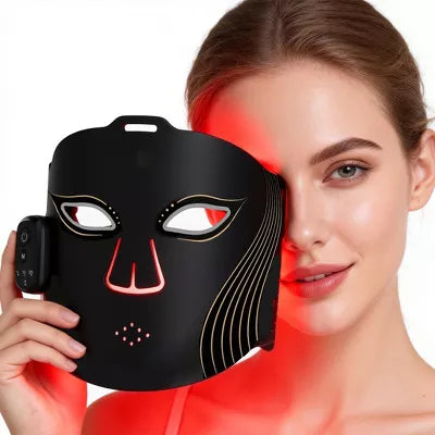 Morfone 2000mAh 660nm 850nm Red Light Therapy Device Wireless LED Face Therapy Device with Remote Control