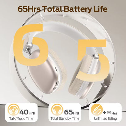 SY-BT1632 Starlight Over-Ear Bluetooth Headphones: 40mm Bass Driver, Bluetooth 5.3 Dual-Mode, 40hr Battery, Comfort Fit