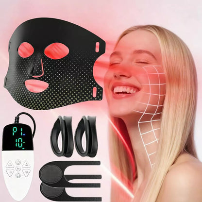 Morfone 72LED 660+850nm NIR +Red Light Therapy Mask With Timer Function For Home