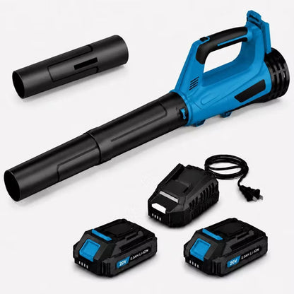 Cordless Electric Leaf Blower, Lightweight 2-Speed Yard Blower for Lawn, Patio and Driveway,Blue