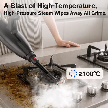 Teendow 6-in-1 Steam Mop, 1200W Steam Cleaner for Home, 2 Steam Modes, 600ML Water Tank, 23FT Cord, Multi-Surface Floor Steamer for Hardwood, Laminate