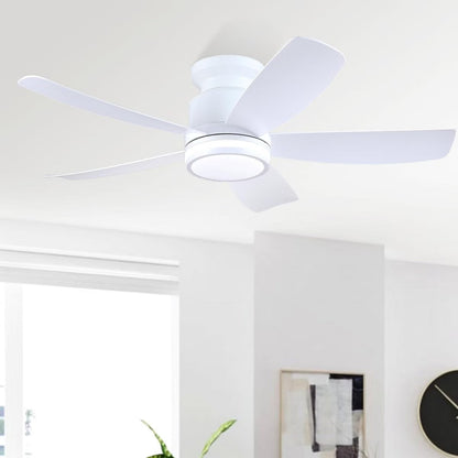 Kviflon 41 Inches Ceiling Fan with Light,App and Remote Control,5 Blades, Reversible DC Motor