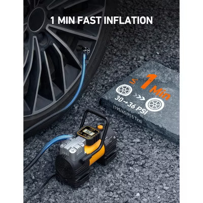 AstroAI Tire Inflator Portable Air Compressor 150 PSI 12V DC Tire Pump for Car