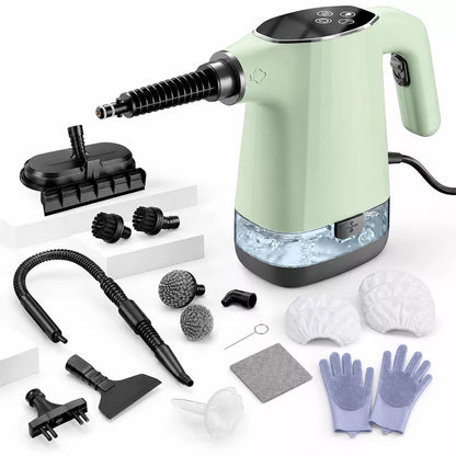 1200W Handheld Steam Cleaner with Removable Tank and 18 Accessories