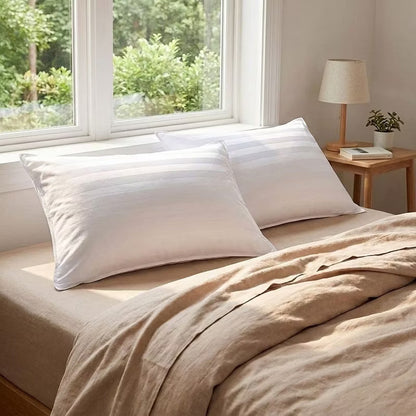 Heycuzi Queen Pillows for Sleeping - Hotel Quality Down Alternative Microfiber Fill - Ideal for Back, Stomach, Side Sleepers