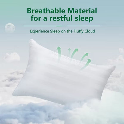 Bed Pillows Queen Size 2 Pack Soft Down Alternative Microfiber Pillows for Sleeping Luxury Hotel Collection Bed Pillow