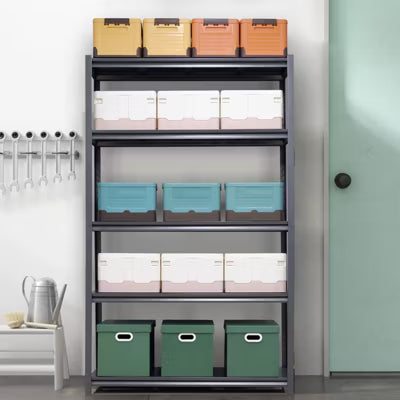 VIYET 78"H 5-Tier Heavy-Duty Metal Storage Shelves - 2000LBS Total, Adjustable 47.2"W×18"D, for Garage/Kitchen/Gym/Warehouse