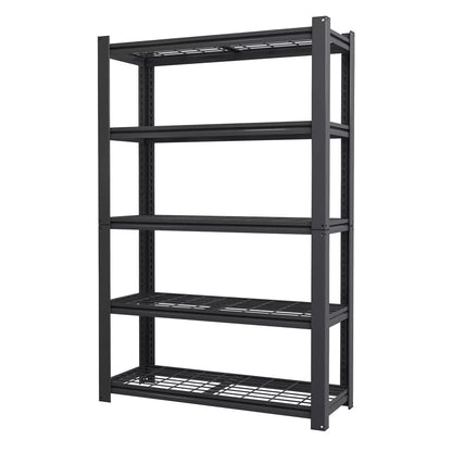 VIYET 72" Heavy Duty 5 Tier Mesh Metal Storage Shelves 2000LBS Industrial Garage Shelving Unit Adjustable Wire Rack