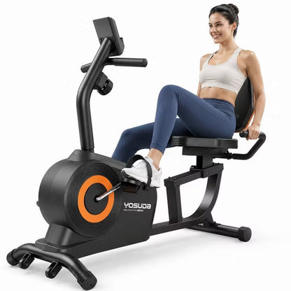 YOSUDA Recumbent Exercise Bike for Adults Seniors with Quick Adjust Seat,350LB Capacity & 16-level Resistance