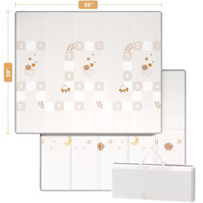 AmourLil 71x59in Extra Large Baby Play Mat Waterproof Foam Floor Mat for Babies, Toddlers & Infants, Ideal for Playtime