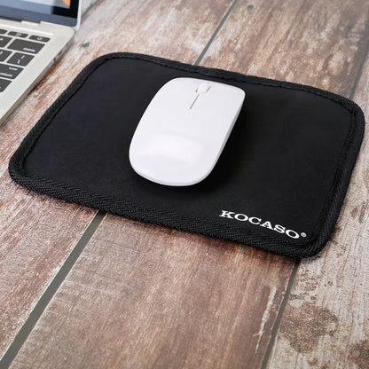 Portable Mouse Pad and Carrying Case Combo with Elastic Organizers for Pens, Cords and Small Essentials, Compact Workspace on the Go - Black Blue