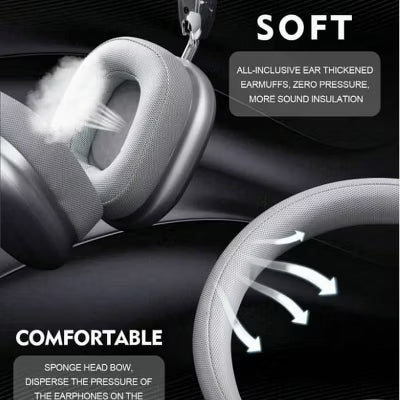 Wireless Bluetooth Headphones 5.1,40 Hrs Playtime Wireless Over-Ear Headphones,4 Mics ENC Noise Cancelling for Clear Calls