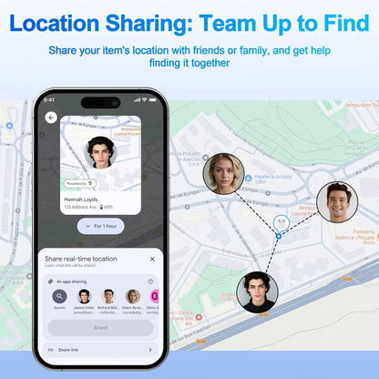 Smart Tracker Works with Apple Find My, Bluetooth Tracker Key Finder Item Locator for Keys Luggage Wallet with Case Lanyard