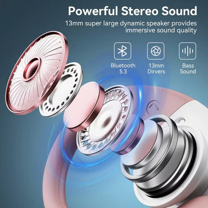VEATOOL V6 Bluetooth Headphones Wireless Earbuds 88Hrs Playback Sport Ear Buds with Earhook Digital Display Charging Case