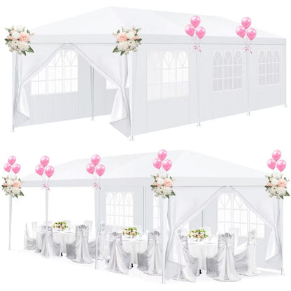 HOTEEL 10X30 FT Party Tent with Removable Sidewalls for Parties Carpas para Fiestas, Weddings, BBQ