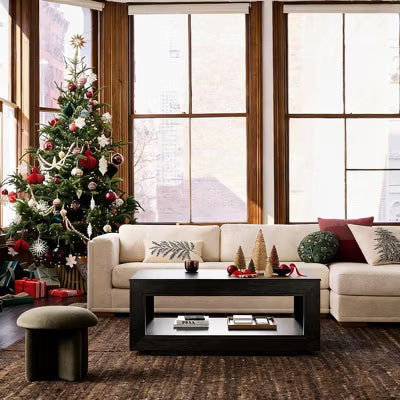 WOWLIVE Rectangle Lift Top Coffee Table with Storage, 2-Tier Living Room Tables, Brown