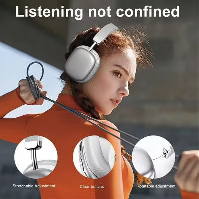 Wireless Bluetooth Headphones 5.1,40 Hrs Playtime Wireless Over-Ear Headphones,4 Mics ENC Noise Cancelling for Clear Calls