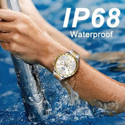 Smart Watch for Women Men, IP68 Waterproof Fitness Tracker with Bluetooth Call, 1.43" 180+ Sports Modes, Compatible Android iPhone Black