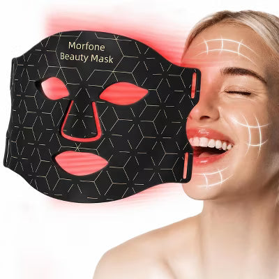 Morfone 7-in-1 LED Face Mask Light Therapy Mask Rechargeable Face Care Device