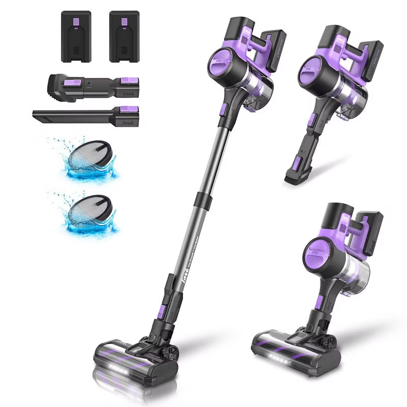 INSE S10P Cordless Vacuum with 2 Batteries Powerful Suction