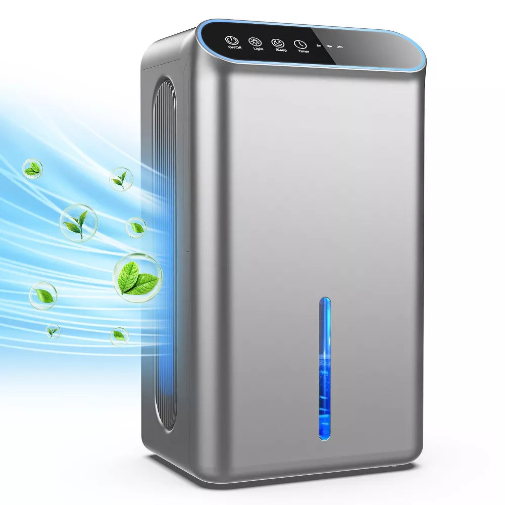 Teendow Portable Dehumidifiers for Home (2.5L Water Tank, 800 sq.ft) Quiet Dehumidifier for Bedroom,Basement,Sleep Mode, Auto Shut Off, 7 Color Light