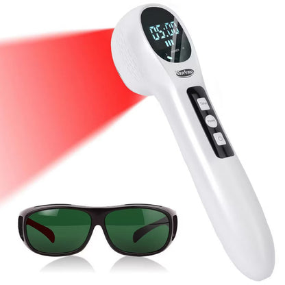 Morfone portable handheld red light therapy stick with 4-speed settings, helps relieve joint, muscle and body pain. It can be given as a gift.