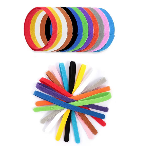 12-Color Puppy ID Collar Set, Adjustable Double-Sided Whelping Bands, Lightweight, Washable and Reusable for Easy Litter Identification - Large