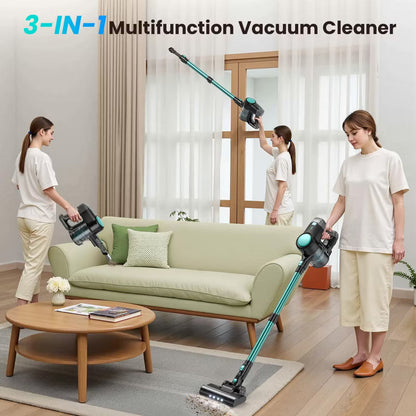 DEVOAC N3T Cordless Vacuum Cleaner,Wireless Stick Vacuum with 40mins Runine,Self-Standing,Rechargeable Lightweight Vacuum Cleaner