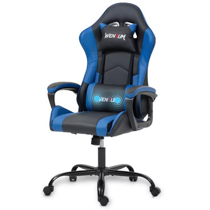 Bosmiller Ergonomic Gaming Chair Racing Style Office Chair, Computer Desk Chair, Swivel Reclining PU Leather PC Gamer Chair