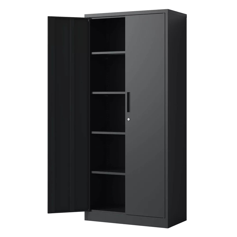 VIYET 72"H Metal Storage Cabinet with Locking Doors & 4 Adjustable Shelves, Heavy-Duty Steel Garage Storage Cabinet